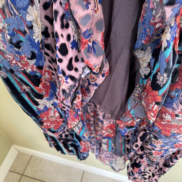 Johnny Was Plus Ontar Beesley Silk-Blend Maxi Dress Size 1X - Picture 13 of 14